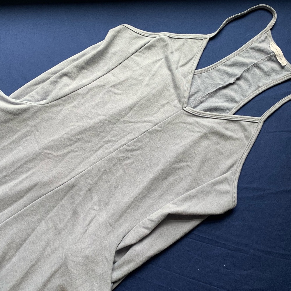 Lilac grey jumpsuit coverup